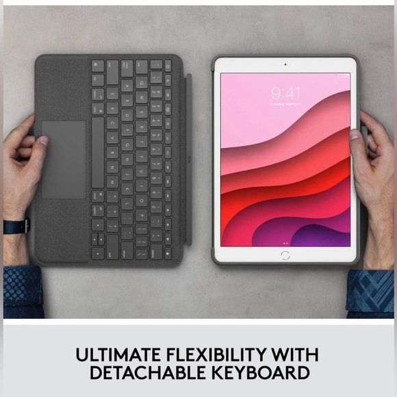 Logitech Combo Touch Detachable Keyboard case - Picture 2 of 9